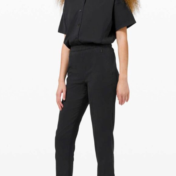 Lululemon Perfectly Poised Jumpsuit Black /Navy - size 4 - Picture 6 of 7